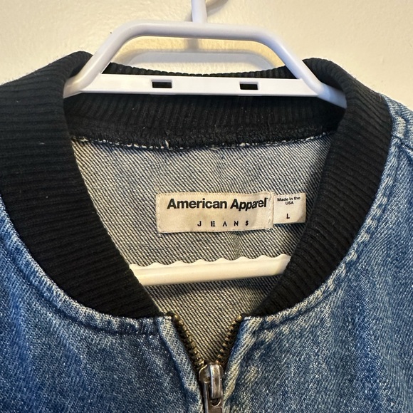 American Apparel bomber jacket zip - Picture 2 of 2